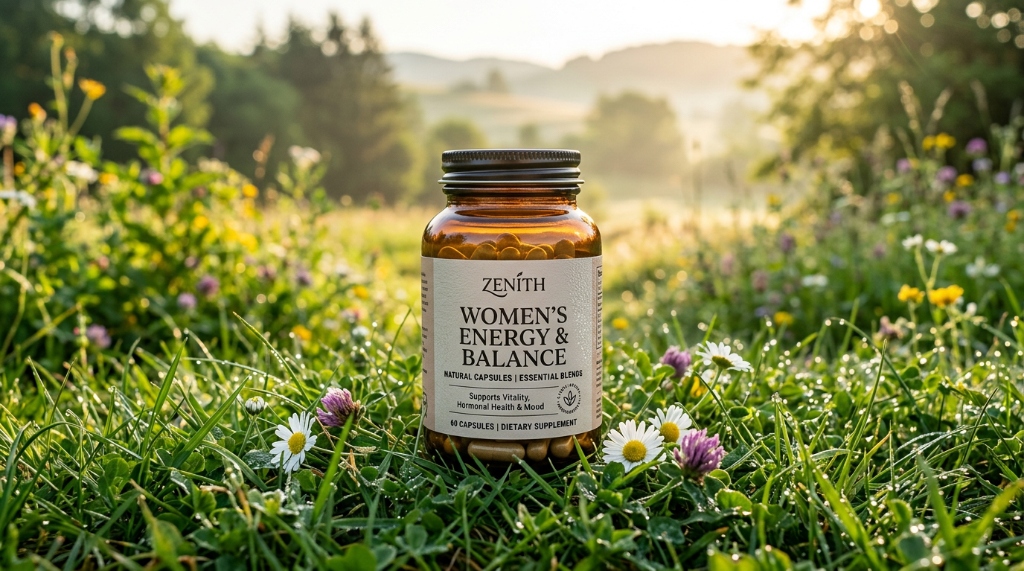 ZENITH Women's Energy & Balance természetes kapszulák vadvirágos mezőben